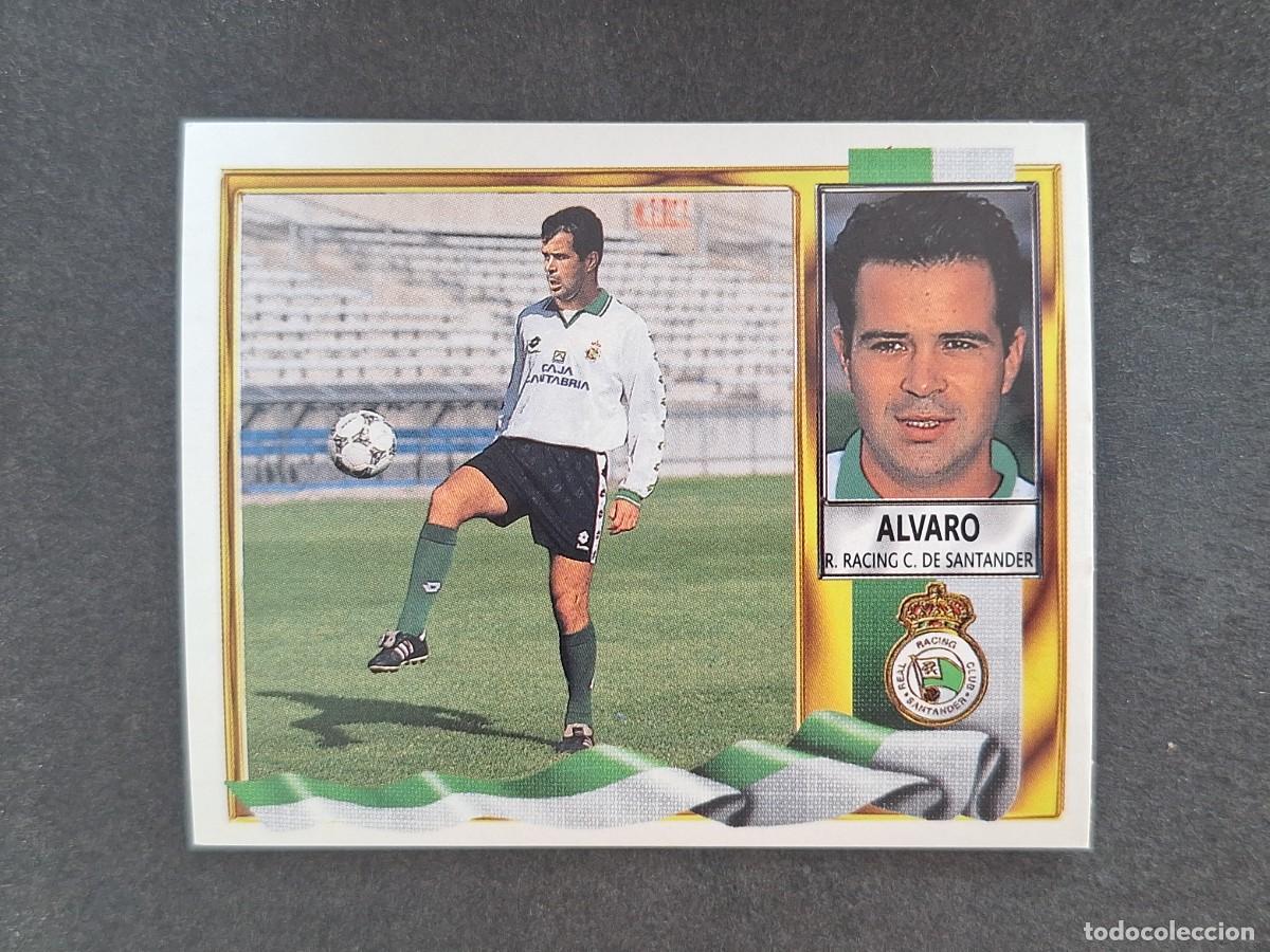 Football Stickers: L3 ALVARO RACING DE SANTANDER COLOCA LIGA ESTE 1995 1996 95 96 NUNCA PEGADO SIN PEGAR