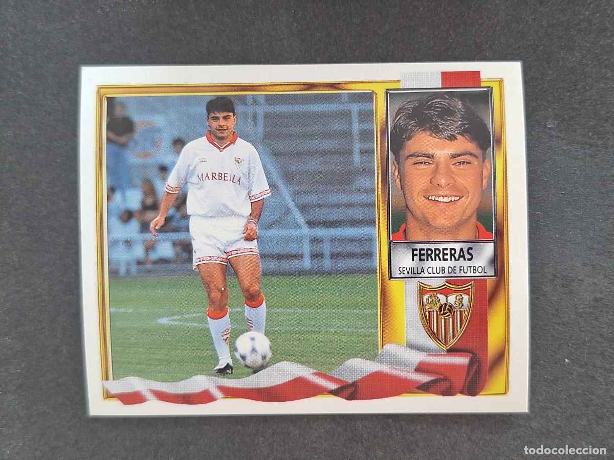 Football Stickers: L3 FERRERAS SEVILLA F. C. COLOCA LIGA ESTE 1995 1996 95 96 NUNCA PEGADO SIN PEGAR