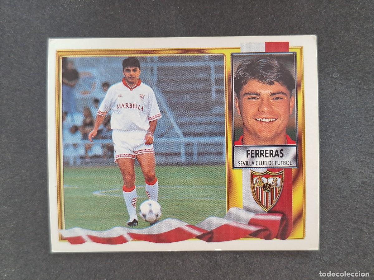 Football Stickers: L3 FERRERAS SEVILLA F. C. COLOCA LIGA ESTE 1995 1996 95 96 NUNCA PEGADO SIN PEGAR