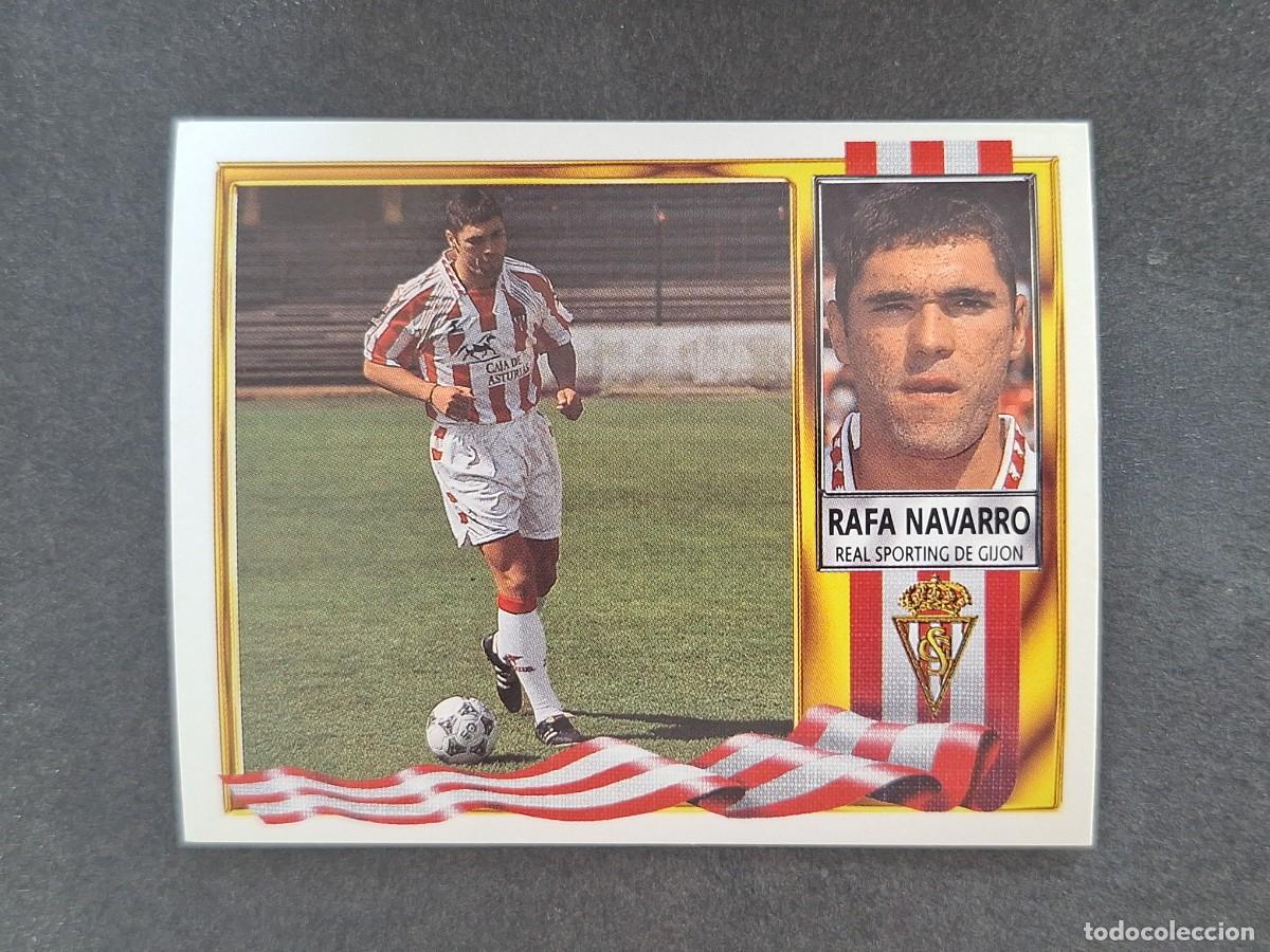 Fu&szlig;ball-Sticker: L3 RAFA NAVARRO SPORTING DE GIJON COLOCA LIGA ESTE 1995 1996 95 96 NUNCA PEGADO SIN PEGAR