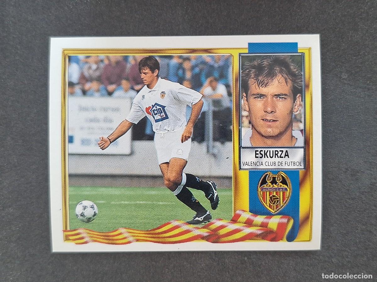 Football Stickers: L3 ESKURZA VALENCIA C. F. COLOCA LIGA ESTE 1995 1996 95 96 NUNCA PEGADO SIN PEGAR