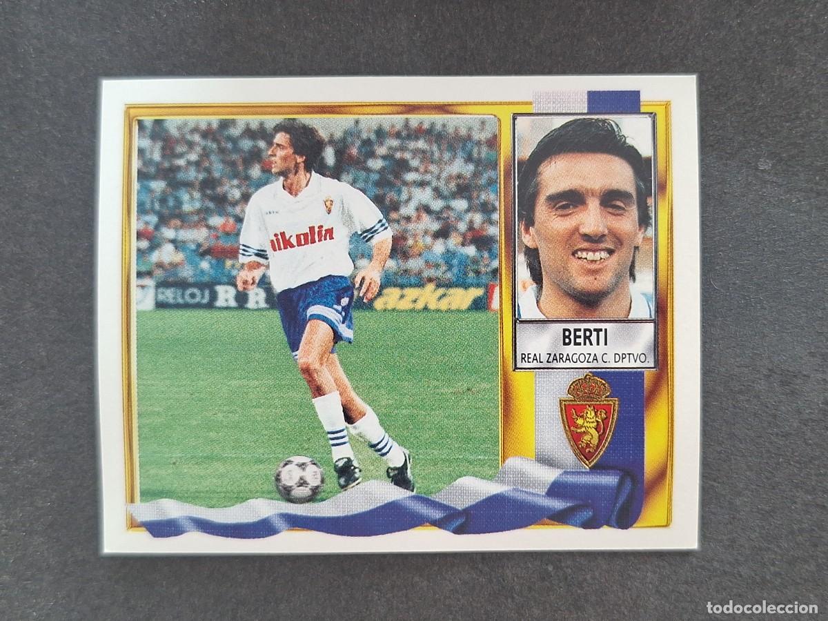Fu&szlig;ball-Sticker: L3 BERTI REAL ZARAGOZA COLOCA LIGA ESTE 1995 1996 95 96 NUNCA PEGADO SIN PEGAR