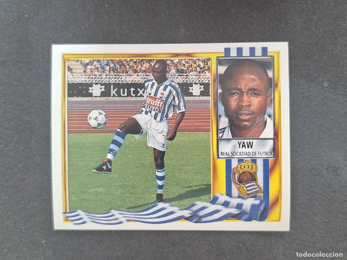 Cromos de Futebol: L3 YAW REAL SOCIEDAD FICHAJE 2 LIGA ESTE 1995 1996 95 96 NUNCA PEGADO SIN PEGAR