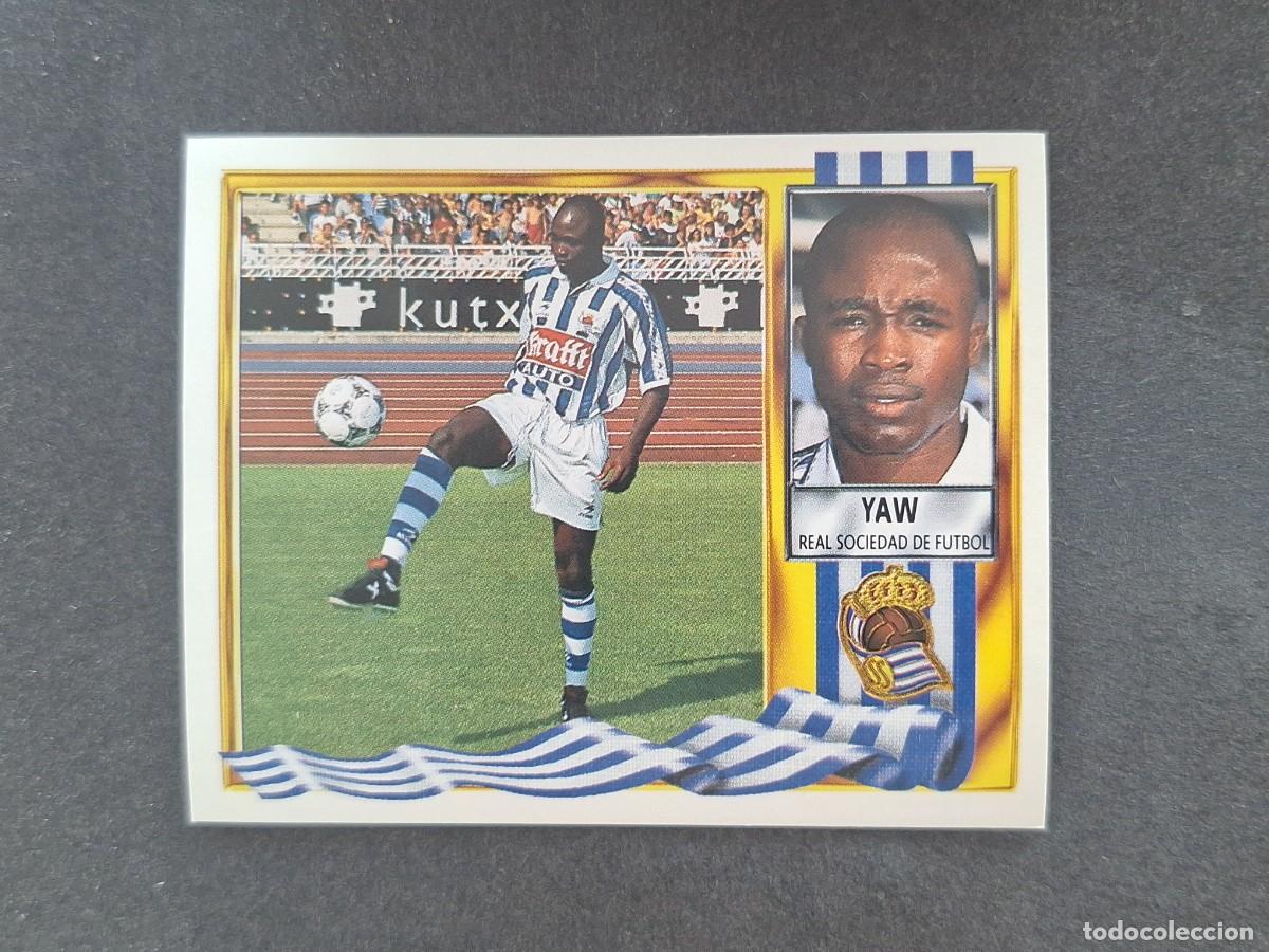 Cromos de Futebol: L3 YAW REAL SOCIEDAD FICHAJE 2 LIGA ESTE 1995 1996 95 96 NUNCA PEGADO SIN PEGAR