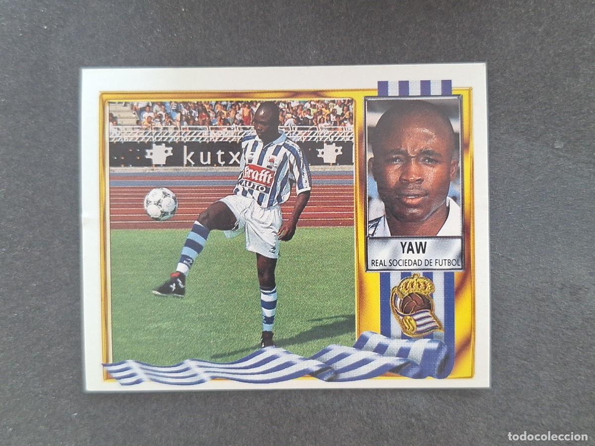Cromos de Futebol: L3 YAW REAL SOCIEDAD FICHAJE 2 LIGA ESTE 1995 1996 95 96 NUNCA PEGADO SIN PEGAR
