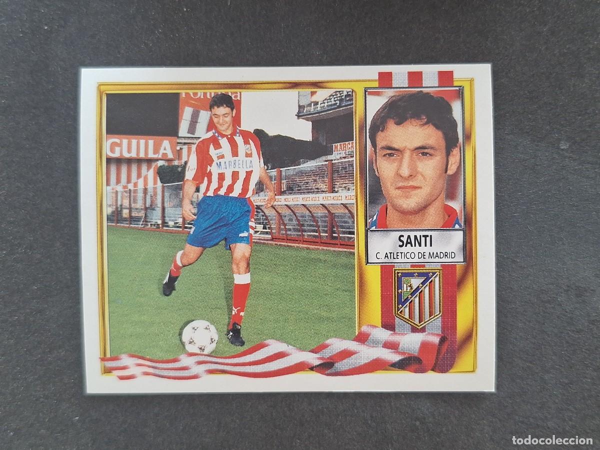 Cromos de Futebol: L3 SANTI ATLETICO DE MADRID FICHAJE 4 LIGA ESTE 1995 1996 95 96 NUNCA PEGADO SIN PEGAR