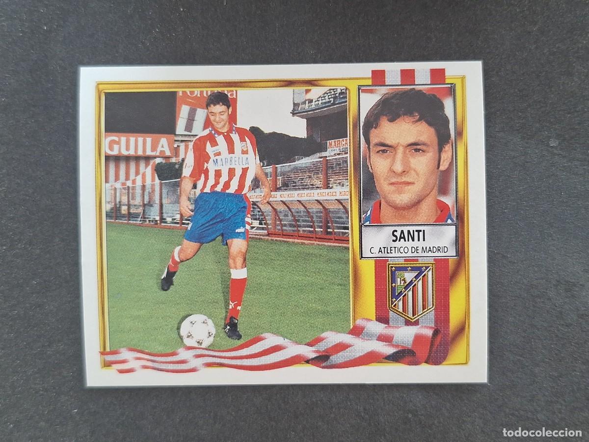 Cromos de Futebol: L3 SANTI ATLETICO DE MADRID FICHAJE 4 LIGA ESTE 1995 1996 95 96 NUNCA PEGADO SIN PEGAR