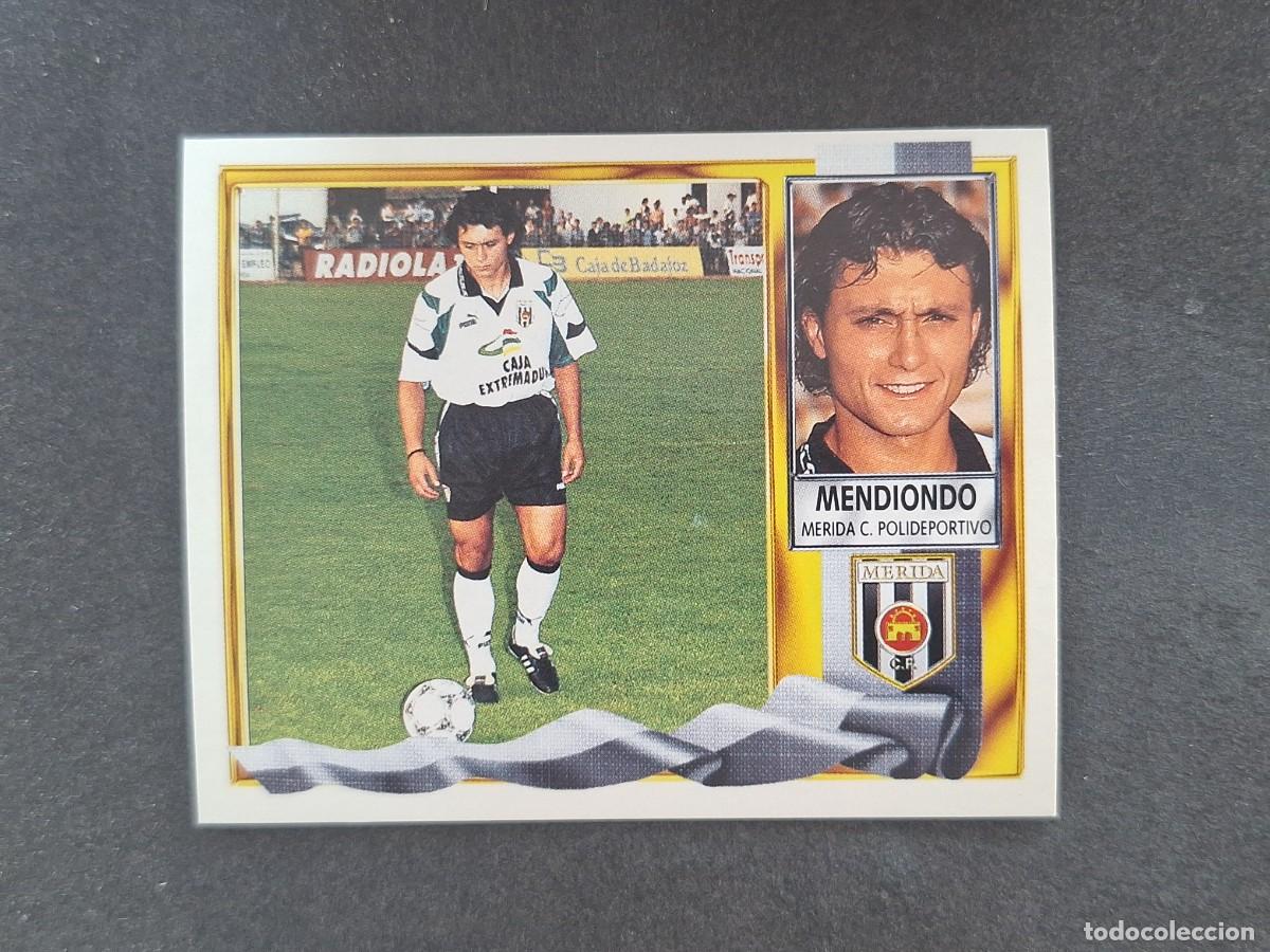 Cromos de Futebol: L3 MENDIONDO MERIDA C. P. FICHAJE 5 LIGA ESTE 1995 1996 95 96 NUNCA PEGADO SIN PEGAR