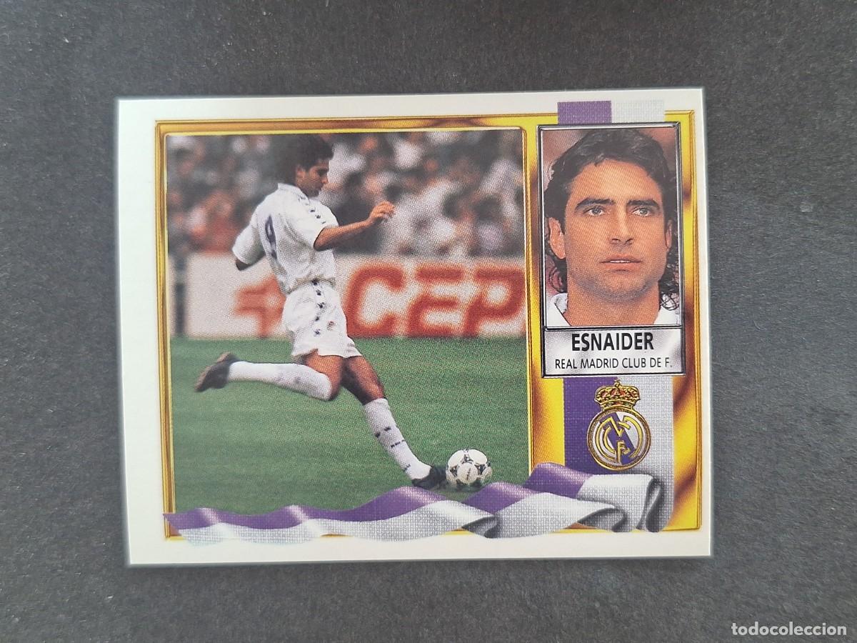 Figurine di Calcio: L3 ESNAIDER REAL MADRID FICHAJE 8 LIGA ESTE 1995 1996 95 96 NUNCA PEGADO SIN PEGAR