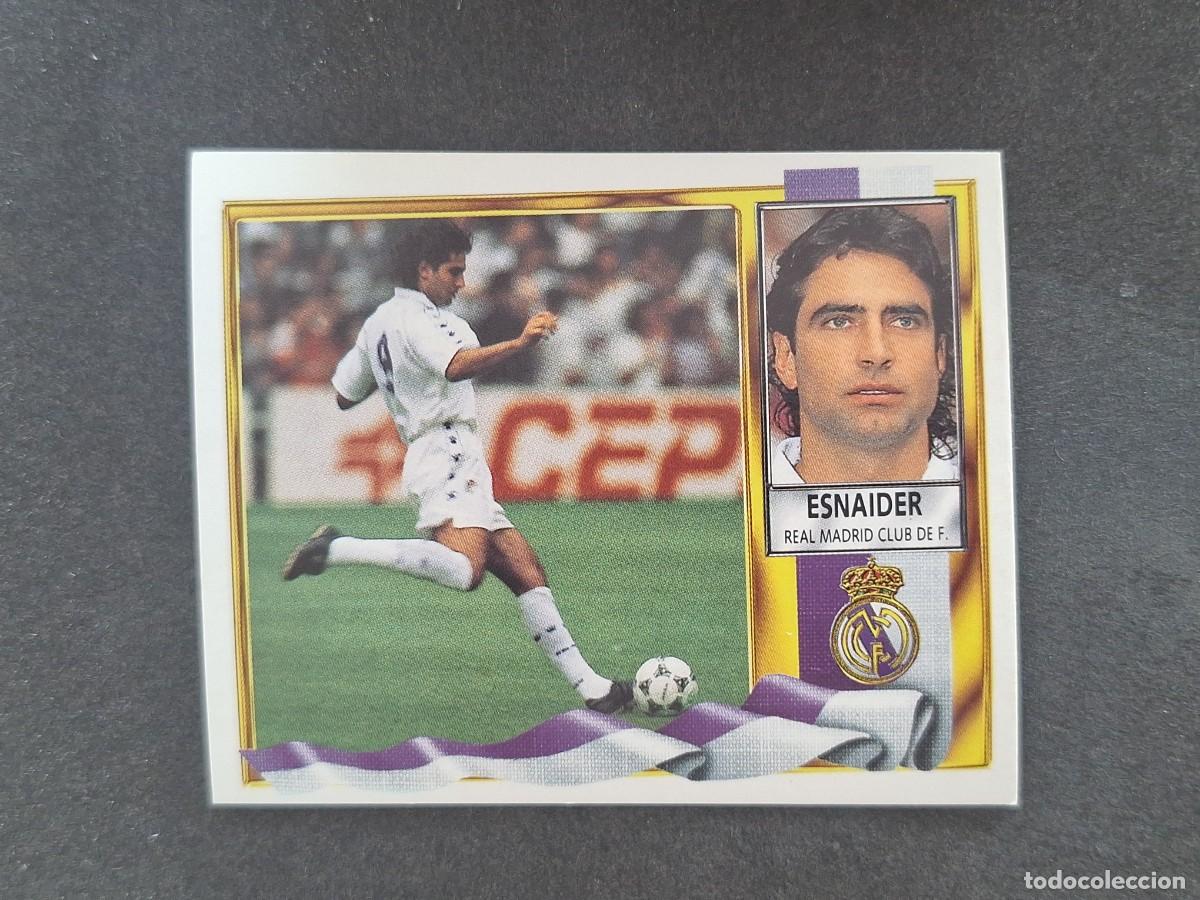 Figurine di Calcio: L3 ESNAIDER REAL MADRID FICHAJE 8 LIGA ESTE 1995 1996 95 96 NUNCA PEGADO SIN PEGAR