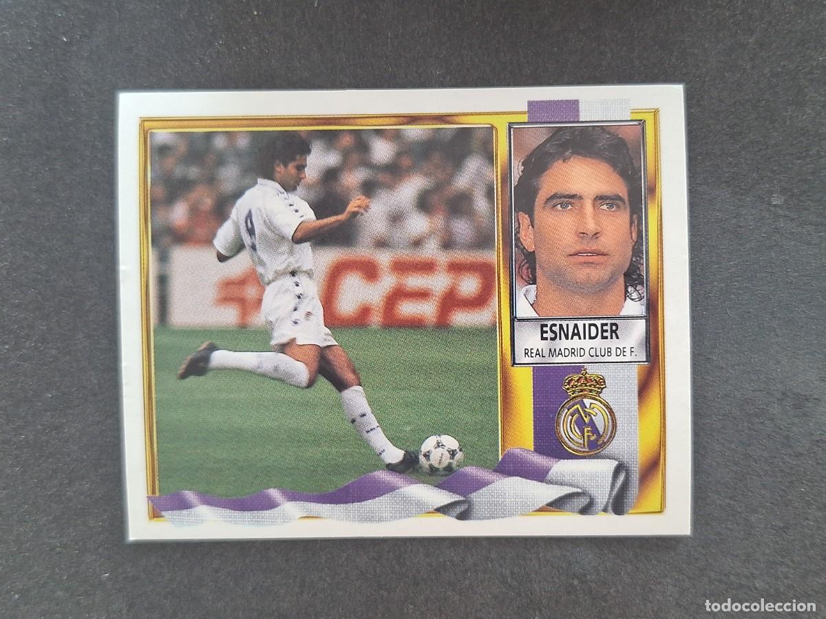 Figurine di Calcio: L3 ESNAIDER REAL MADRID FICHAJE 8 LIGA ESTE 1995 1996 95 96 NUNCA PEGADO SIN PEGAR