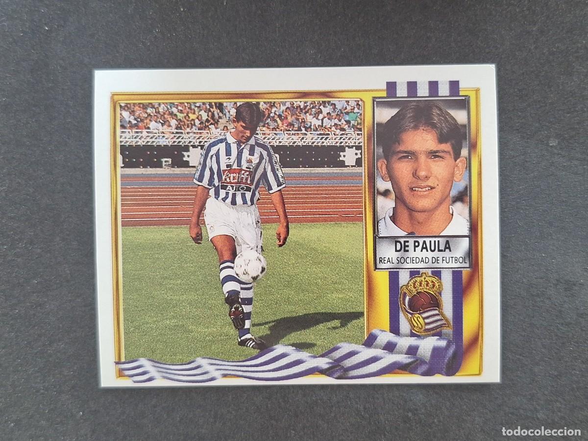 Figurine di Calcio: L3 DE PAULA REAL SOCIEDAD FICHAJE 12 LIGA ESTE 1995 1996 95 96 NUNCA PEGADO SIN PEGAR