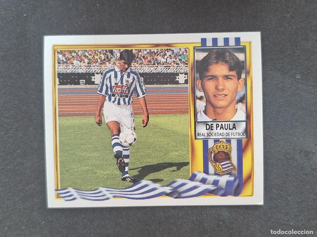 Figurine di Calcio: L3 DE PAULA REAL SOCIEDAD FICHAJE 12 LIGA ESTE 1995 1996 95 96 NUNCA PEGADO SIN PEGAR