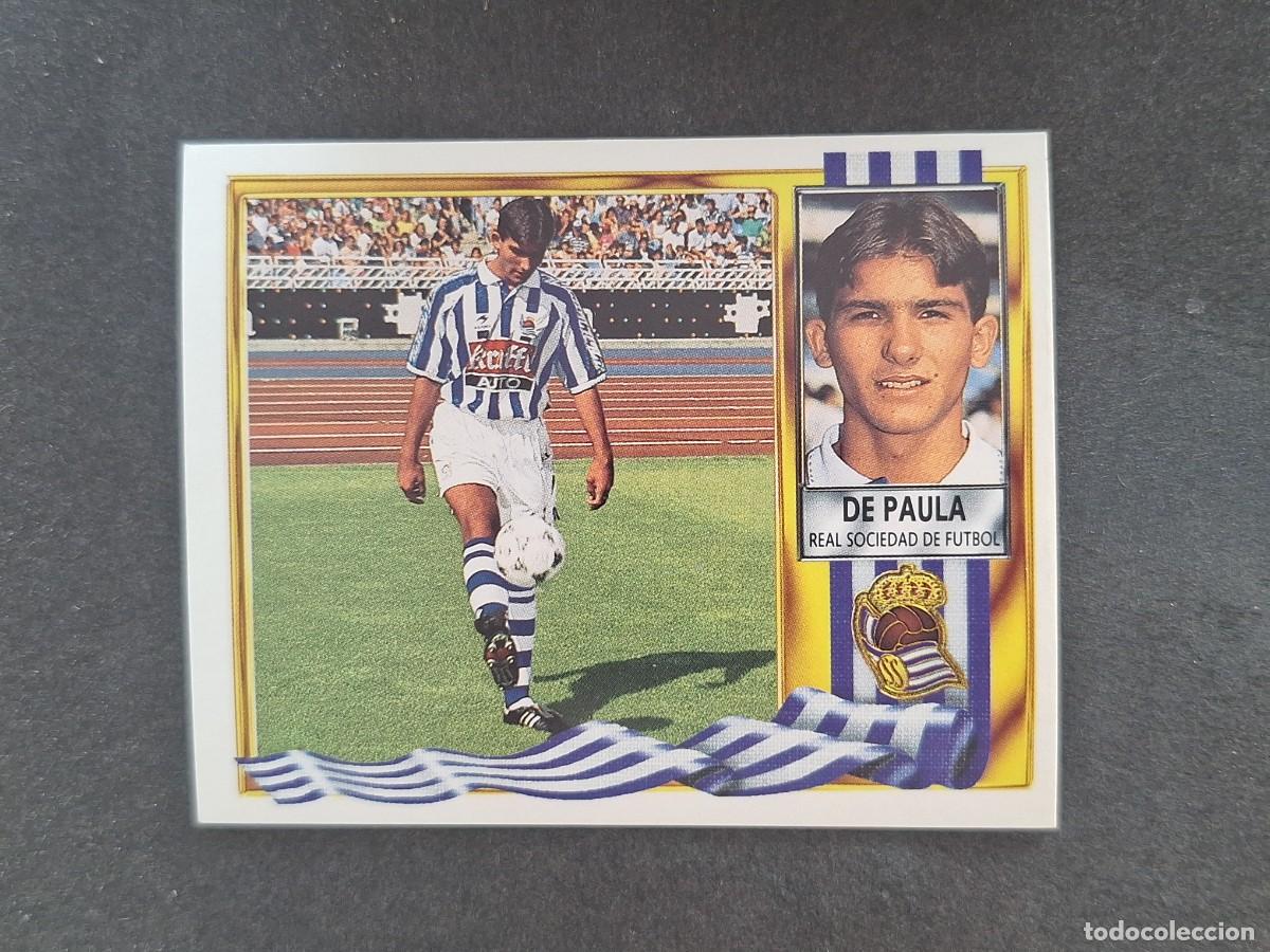 Figurine di Calcio: L3 DE PAULA REAL SOCIEDAD FICHAJE 12 LIGA ESTE 1995 1996 95 96 NUNCA PEGADO SIN PEGAR