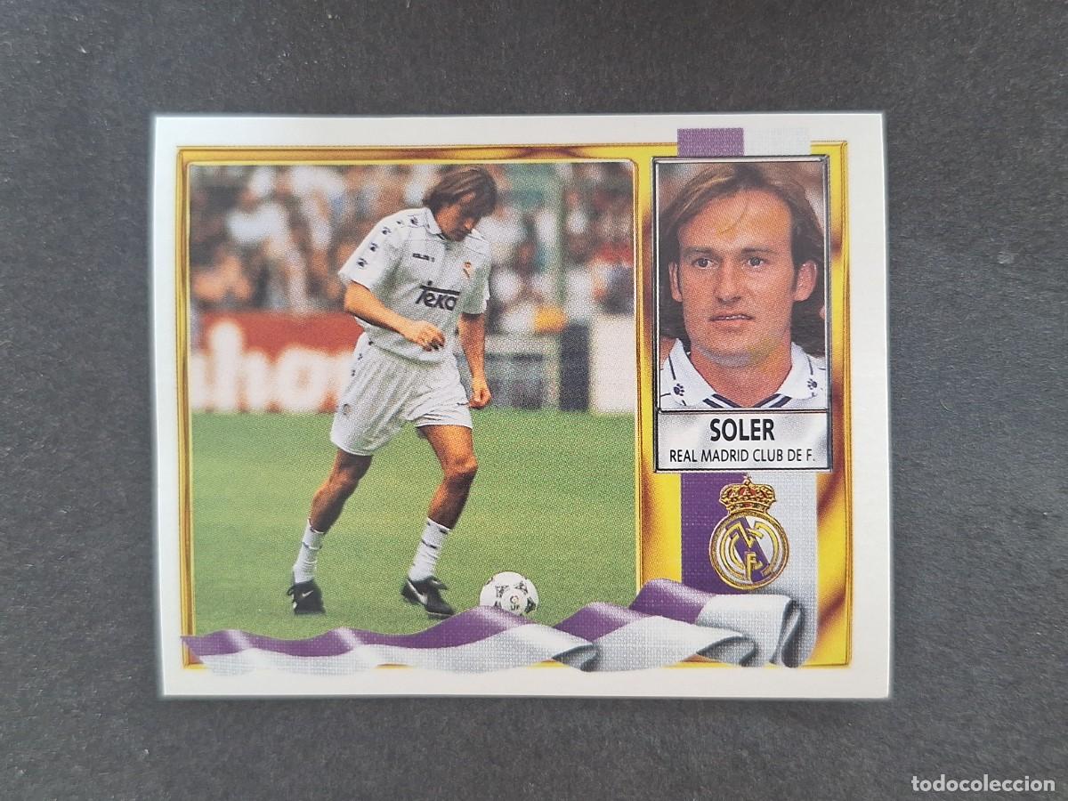 Figurine di Calcio: L3 SOLER REAL MADRID FICHAJE 14 LIGA ESTE 1995 1996 95 96 NUNCA PEGADO SIN PEGAR