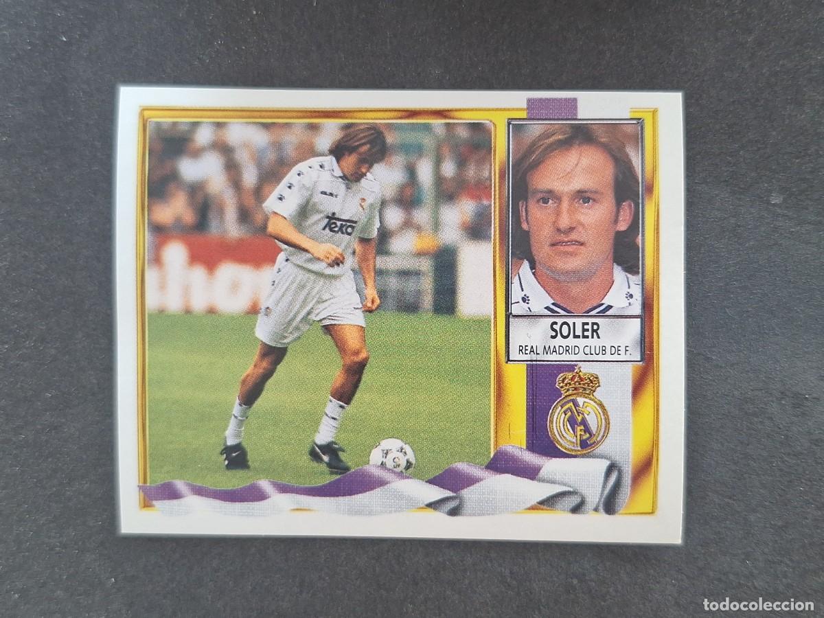 Figurine di Calcio: L3 SOLER REAL MADRID FICHAJE 14 LIGA ESTE 1995 1996 95 96 NUNCA PEGADO SIN PEGAR