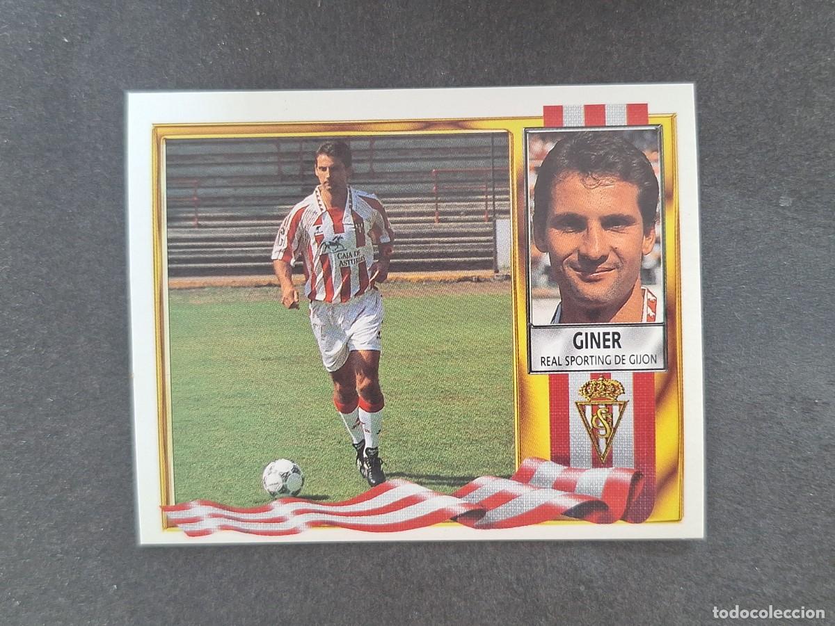Figurine di Calcio: L3 GINER SPORTING DE GIJON FICHAJE 15 LIGA ESTE 1995 1996 95 96 NUNCA PEGADO SIN PEGAR