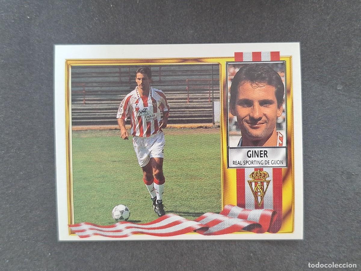 Figurine di Calcio: L3 GINER SPORTING DE GIJON FICHAJE 15 LIGA ESTE 1995 1996 95 96 NUNCA PEGADO SIN PEGAR