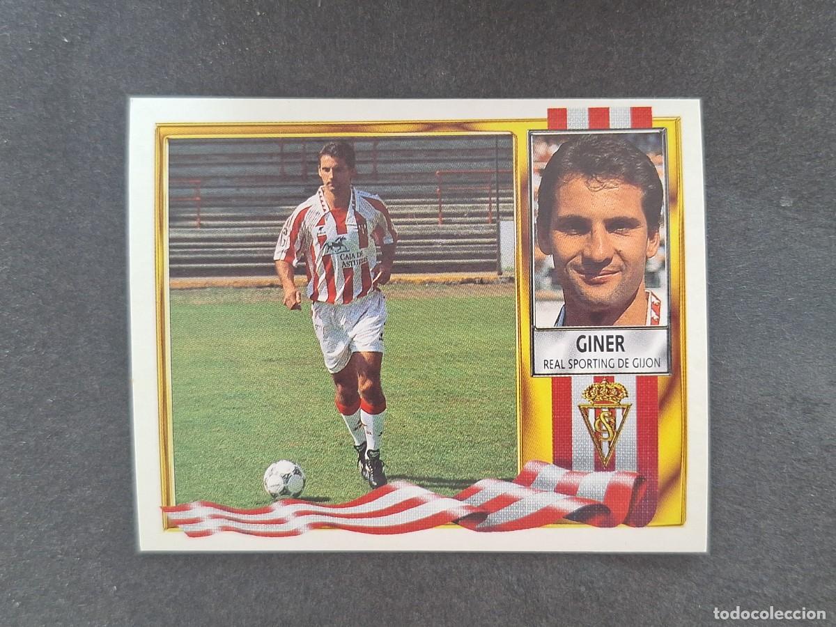 Figurine di Calcio: L3 GINER SPORTING DE GIJON FICHAJE 15 LIGA ESTE 1995 1996 95 96 NUNCA PEGADO SIN PEGAR