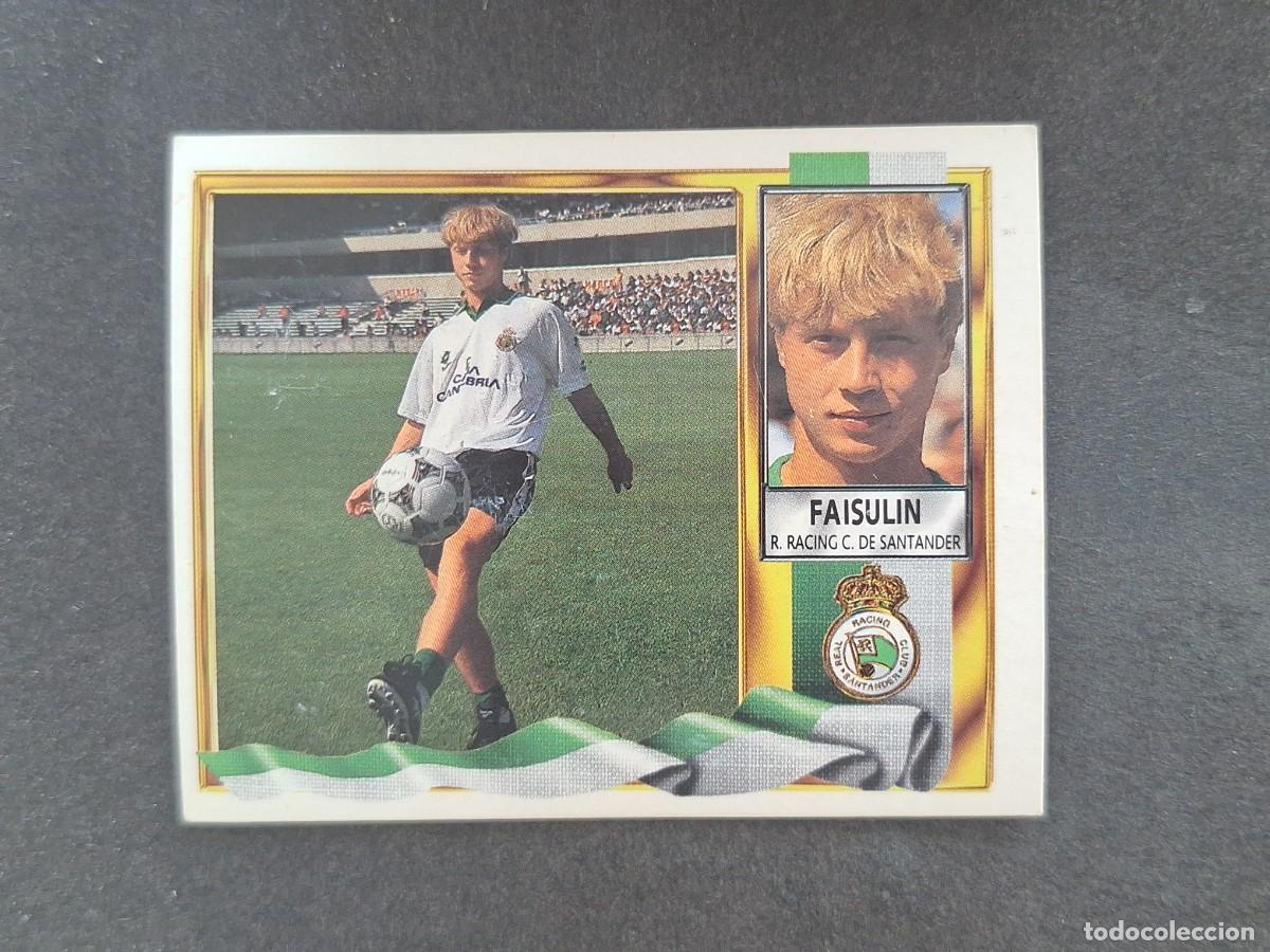 Figurine di Calcio: L3 FAISULIN RACING DE SANTANDER FICHAJE 16 LIGA ESTE 1995 1996 95 96 NUNCA PEGADO SIN PEGAR