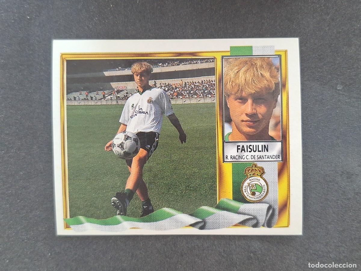 Figurine di Calcio: L3 FAISULIN RACING DE SANTANDER FICHAJE 16 LIGA ESTE 1995 1996 95 96 NUNCA PEGADO SIN PEGAR