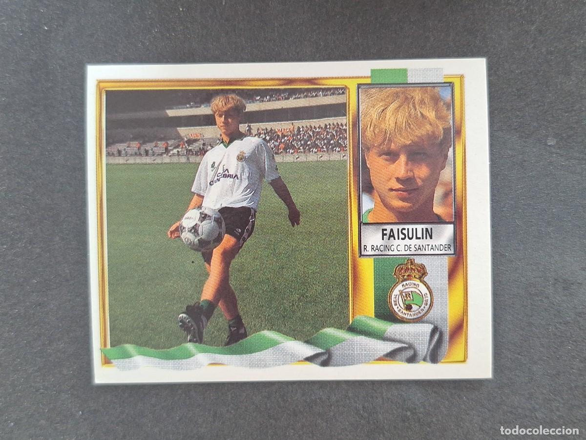 Figurine di Calcio: L3 FAISULIN RACING DE SANTANDER FICHAJE 16 LIGA ESTE 1995 1996 95 96 NUNCA PEGADO SIN PEGAR