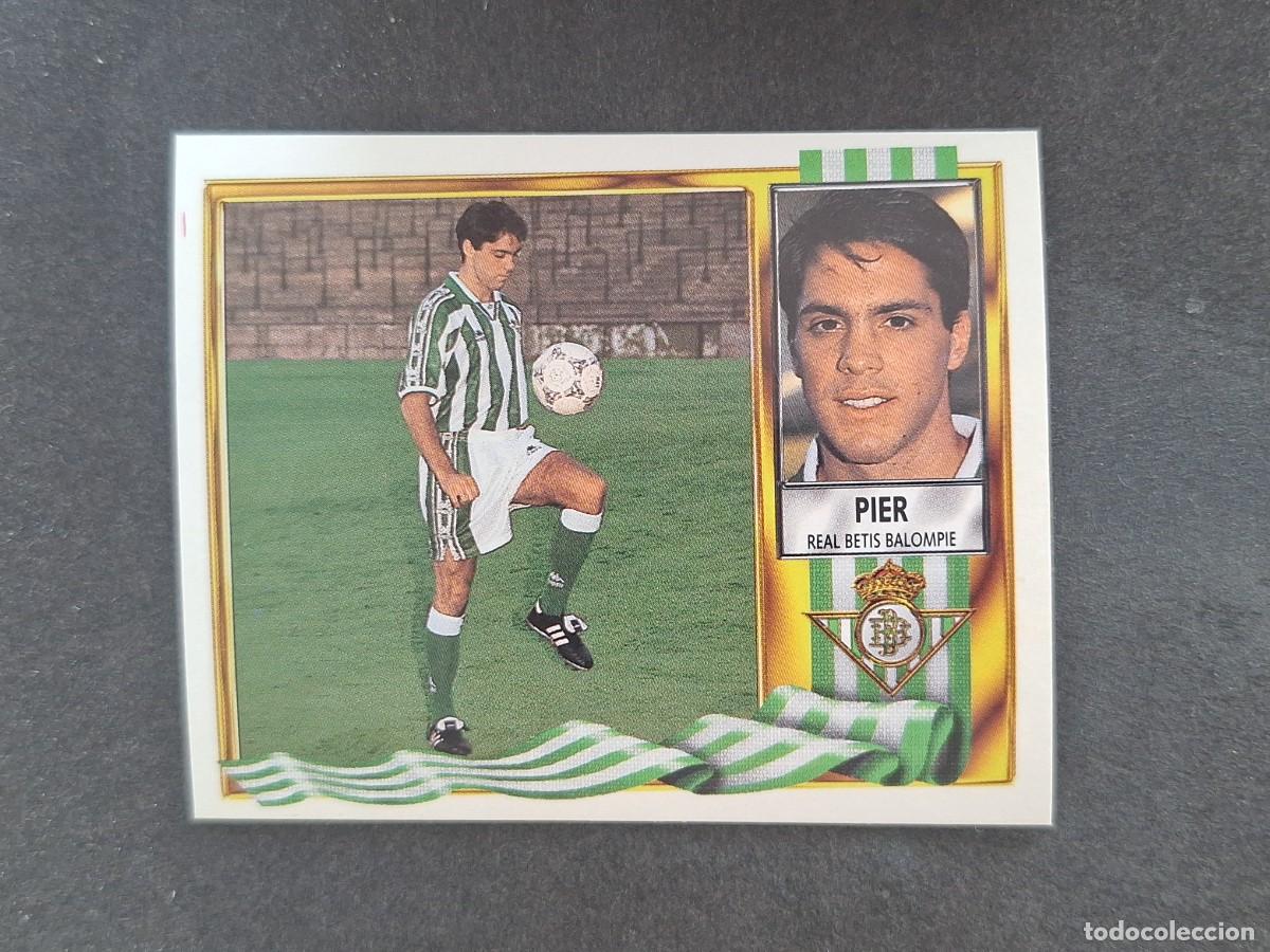 Figurine di Calcio: L3 PIER REAL BETIS BALOMPIE FICHAJE 17 LIGA ESTE 1995 1996 95 96 NUNCA PEGADO SIN PEGAR