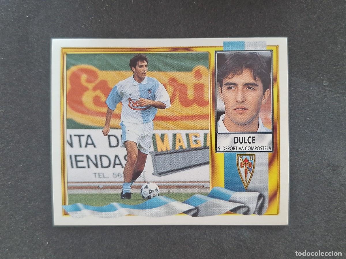 Figurine di Calcio: L3 DULCE S. D. COMPOSTELA FICHAJE 18 LIGA ESTE 1995 1996 95 96 NUNCA PEGADO SIN PEGAR