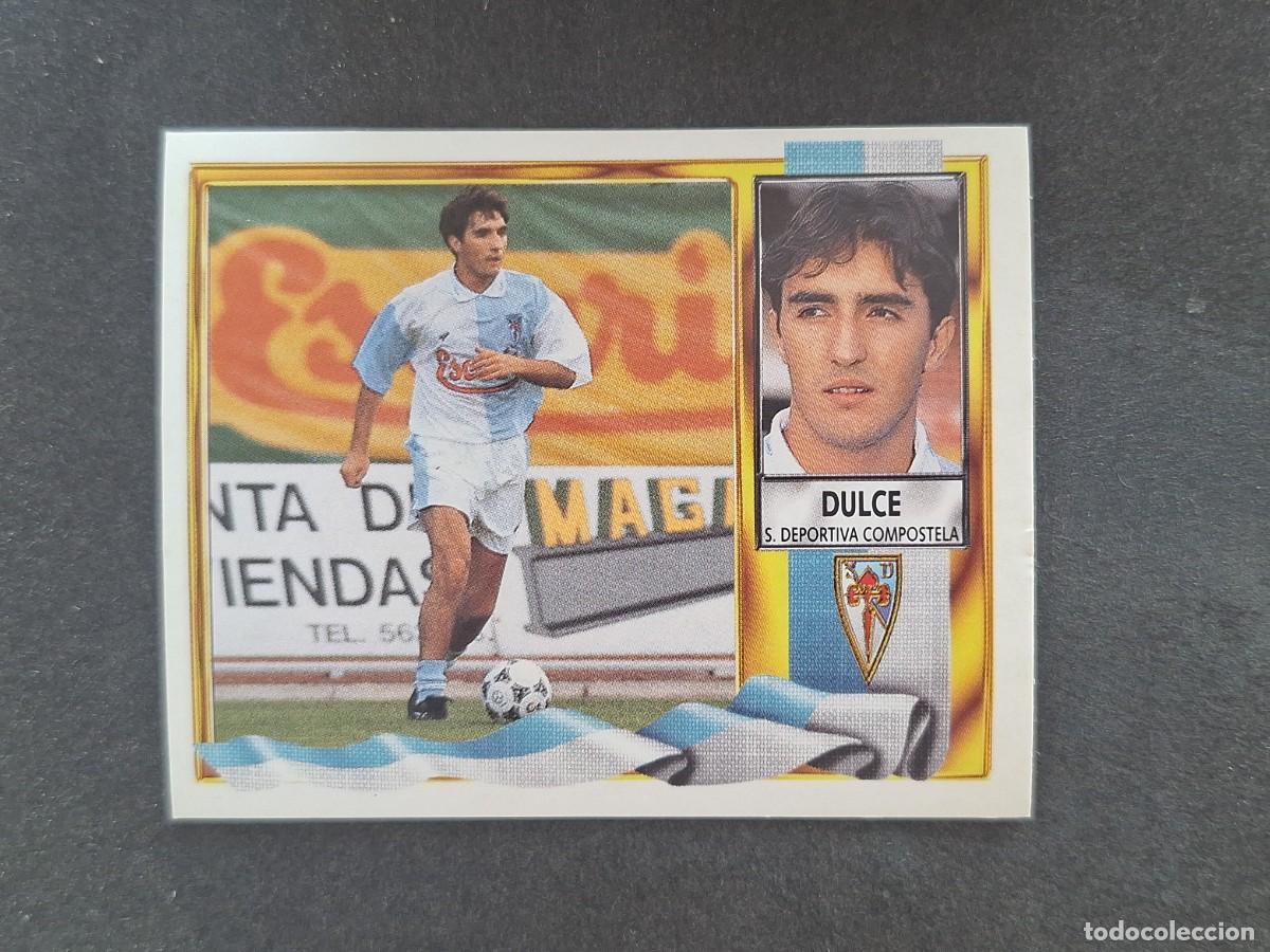 Figurine di Calcio: L3 DULCE S. D. COMPOSTELA FICHAJE 18 LIGA ESTE 1995 1996 95 96 NUNCA PEGADO SIN PEGAR