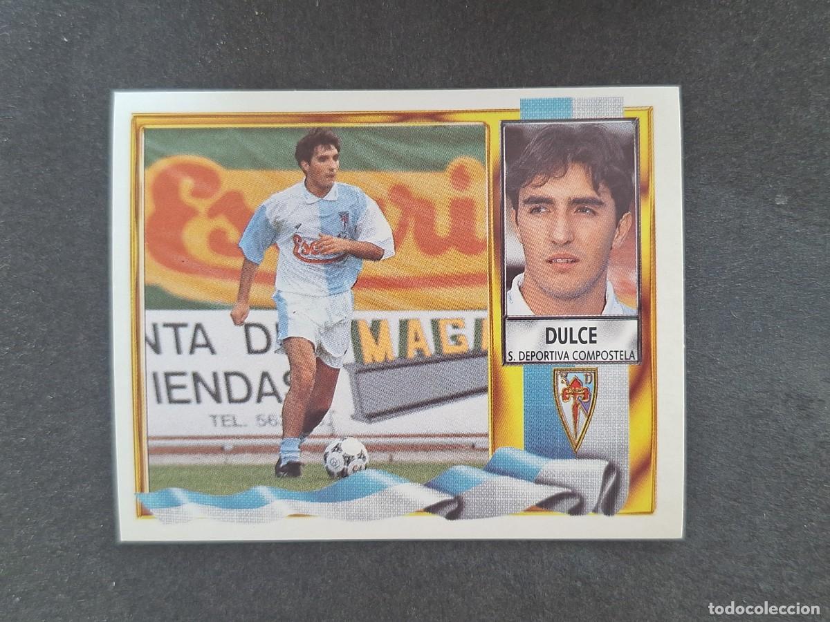 Figurine di Calcio: L3 DULCE S. D. COMPOSTELA FICHAJE 18 LIGA ESTE 1995 1996 95 96 NUNCA PEGADO SIN PEGAR