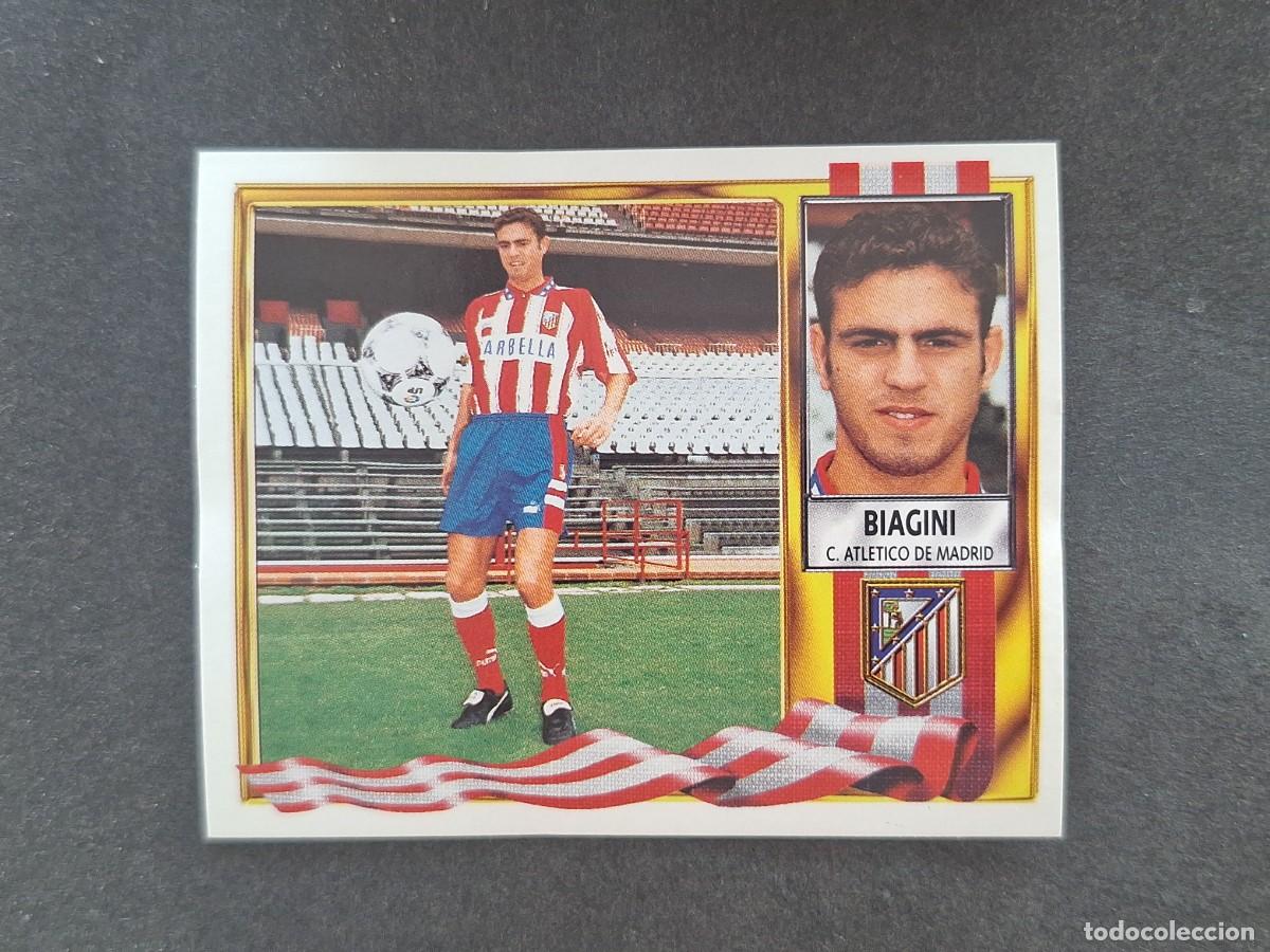 Figurine di Calcio: L3 BIAGINI ATLETICO DE MADRID FICHAJE 20 LIGA ESTE 1995 1996 95 96 NUNCA PEGADO SIN PEGAR