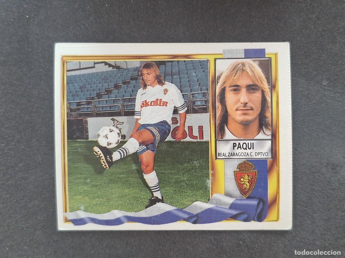 Cromos de Futebol: L3 PAQUI REAL ZARAGOZA FICHAJE 25 LIGA ESTE 1995 1996 95 96 NUNCA PEGADO SIN PEGAR