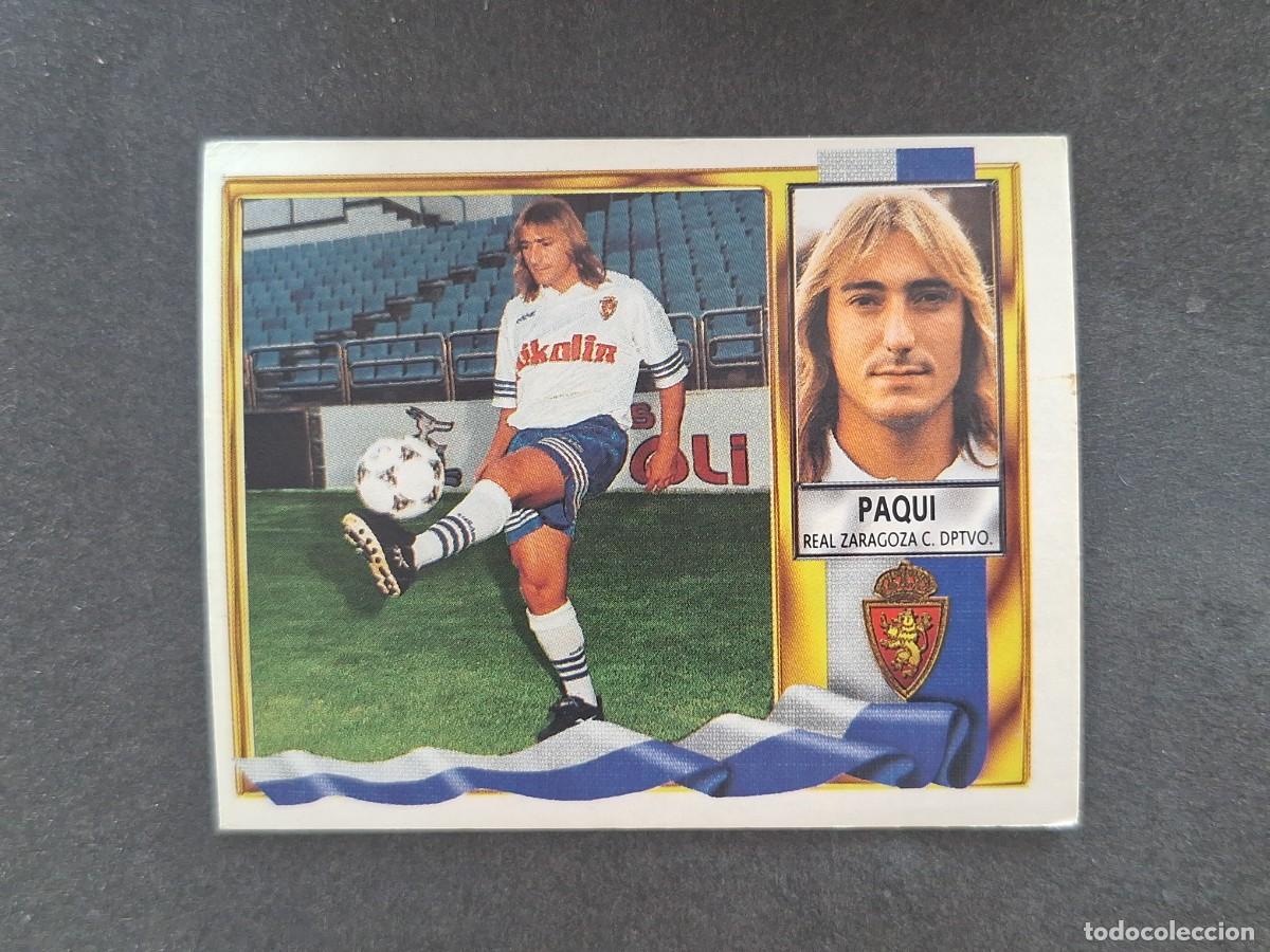 Cromos de Futebol: L3 PAQUI REAL ZARAGOZA FICHAJE 25 LIGA ESTE 1995 1996 95 96 NUNCA PEGADO SIN PEGAR