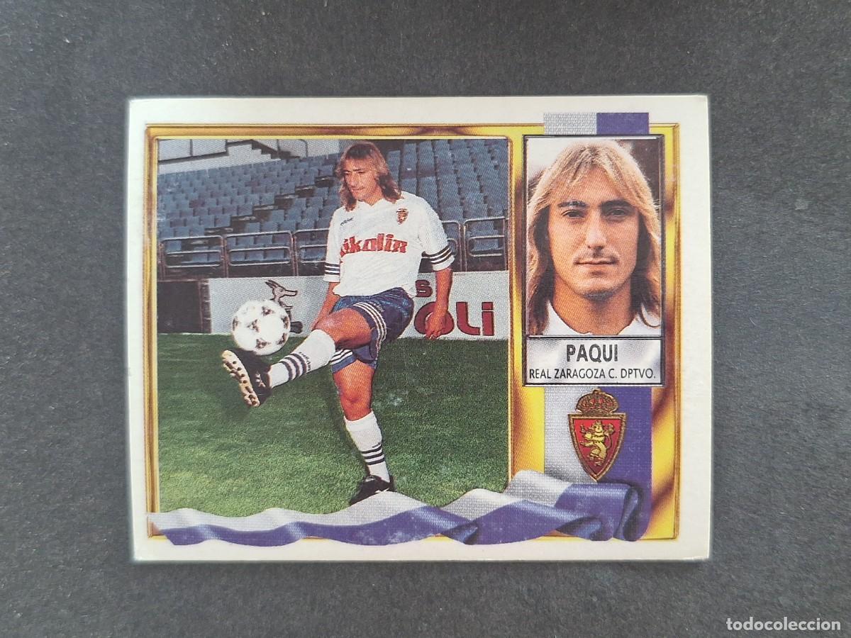 Cromos de Futebol: L3 PAQUI REAL ZARAGOZA FICHAJE 25 LIGA ESTE 1995 1996 95 96 NUNCA PEGADO SIN PEGAR