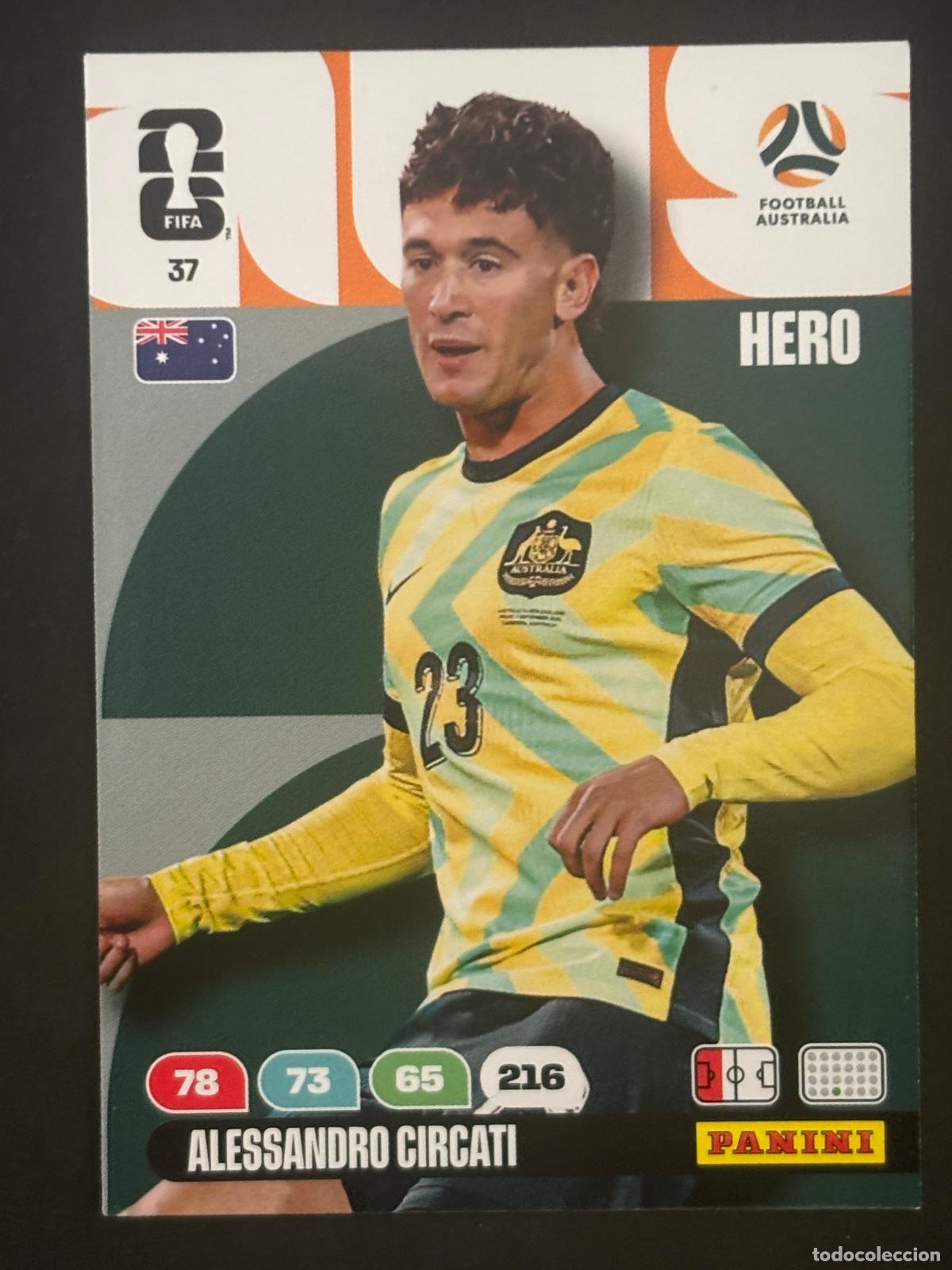 Figurine di Calcio: 37 ALESSANDRO CIRCATI AUSTRALIA HERO ADRENALYN XL FIFA WORLD CUP MUNDIAL 2026 PANINI
