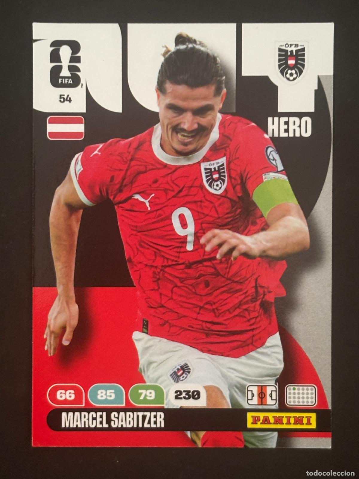 Figurine di Calcio: 54 MARCEL SABITZER AUSTRIA HERO ADRENALYN XL FIFA WORLD CUP MUNDIAL 2026 PANINI