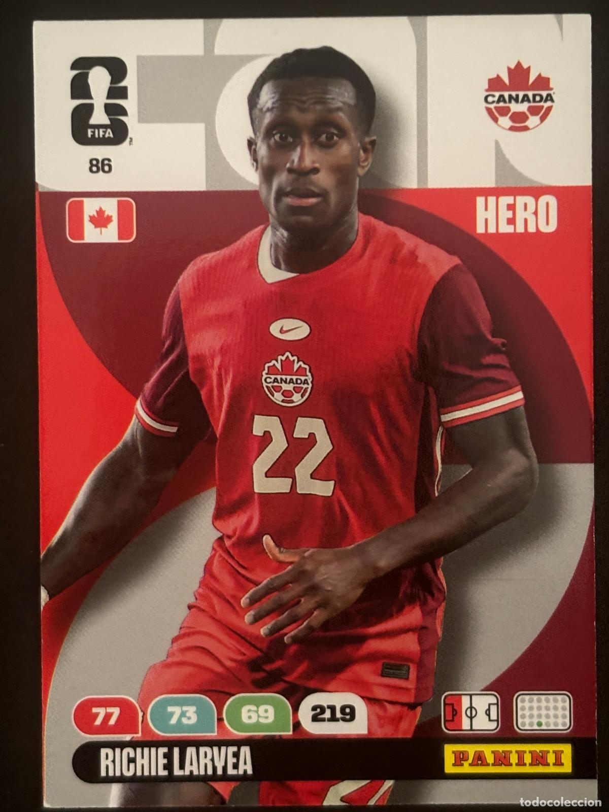Cromos de Futebol: 86 RICHIE LARYEA CANADA HERO ADRENALYN XL FIFA WORLD CUP MUNDIAL 2026 PANINI