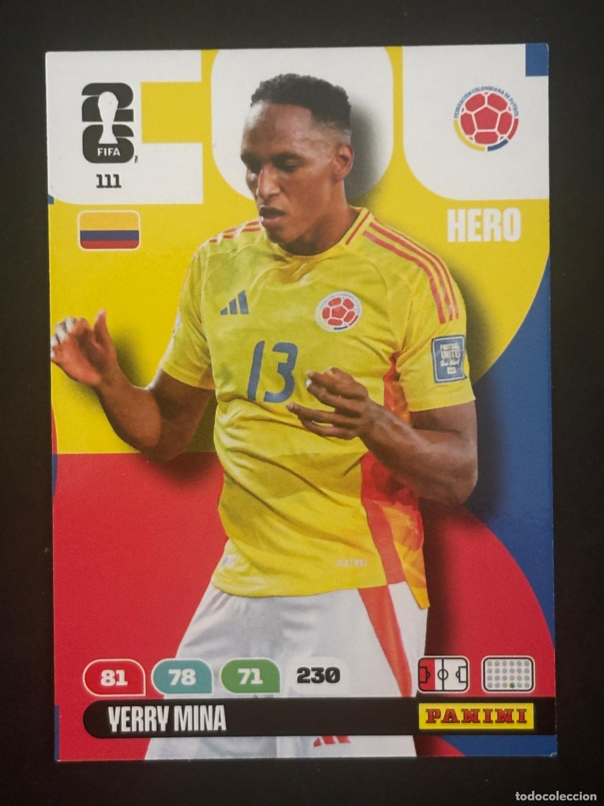 Cromos de Futebol: 111 YERRY MINA COLOMBIA HERO ADRENALYN XL FIFA WORLD CUP MUNDIAL 2026 PANINI