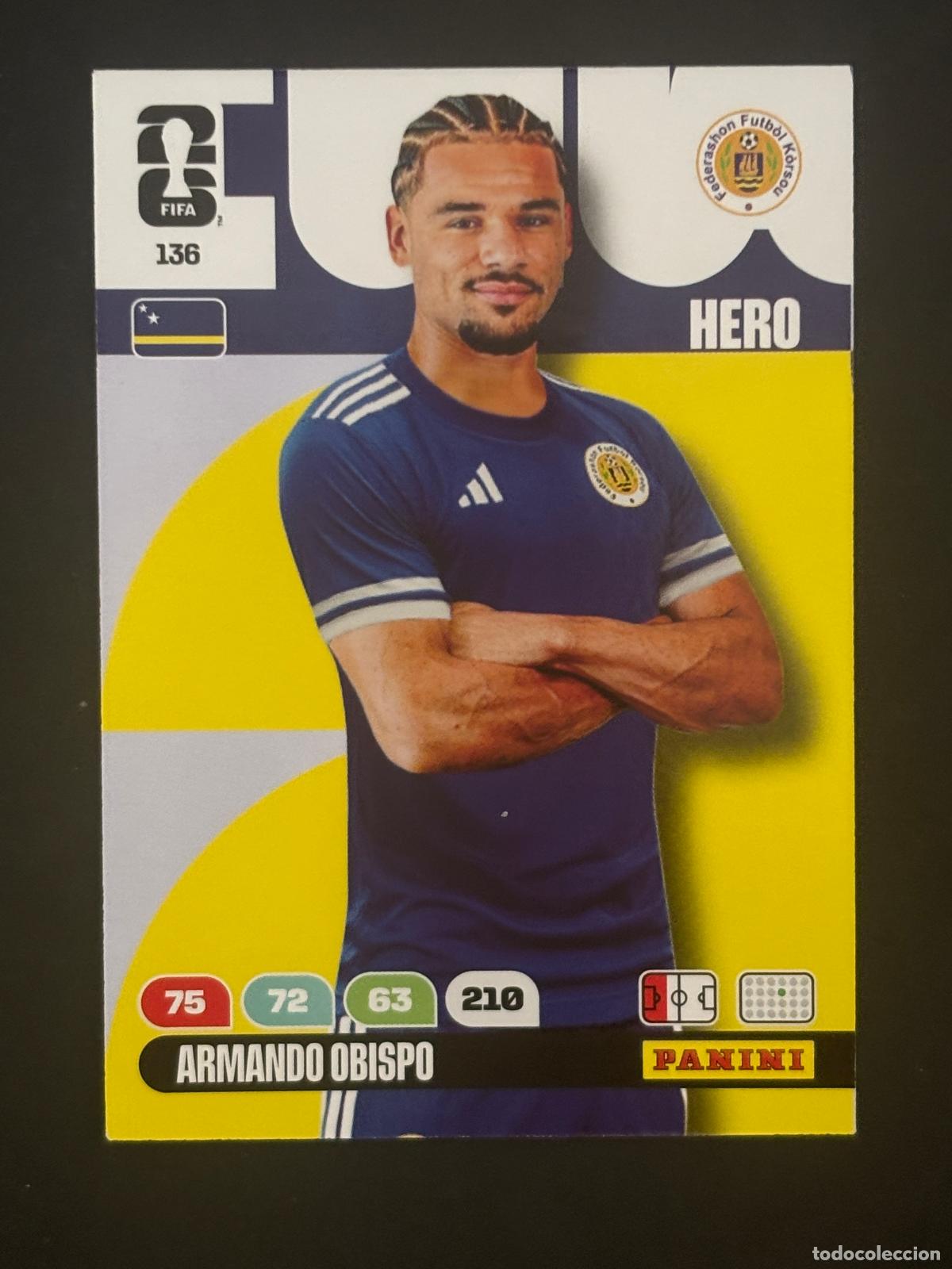 Cromos de Futebol: 136 ARMANDO OBISPO CURAZAO HERO ADRENALYN XL FIFA WORLD CUP MUNDIAL 2026 PANINI