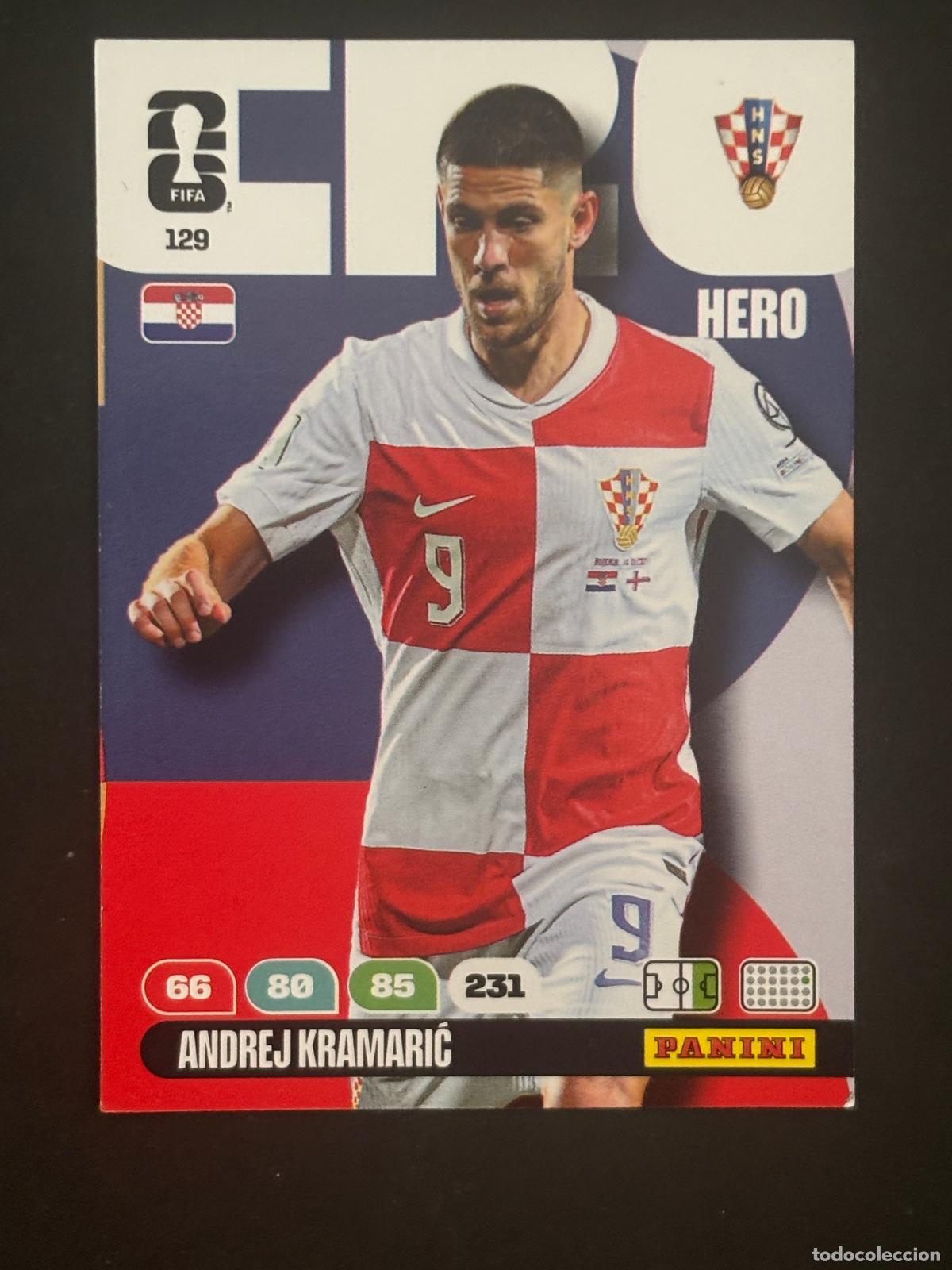 Cromos de Futebol: 129 ANDREJ KRAMARIĆ CROACIA HERO ADRENALYN XL FIFA WORLD CUP MUNDIAL 2026 PANINI
