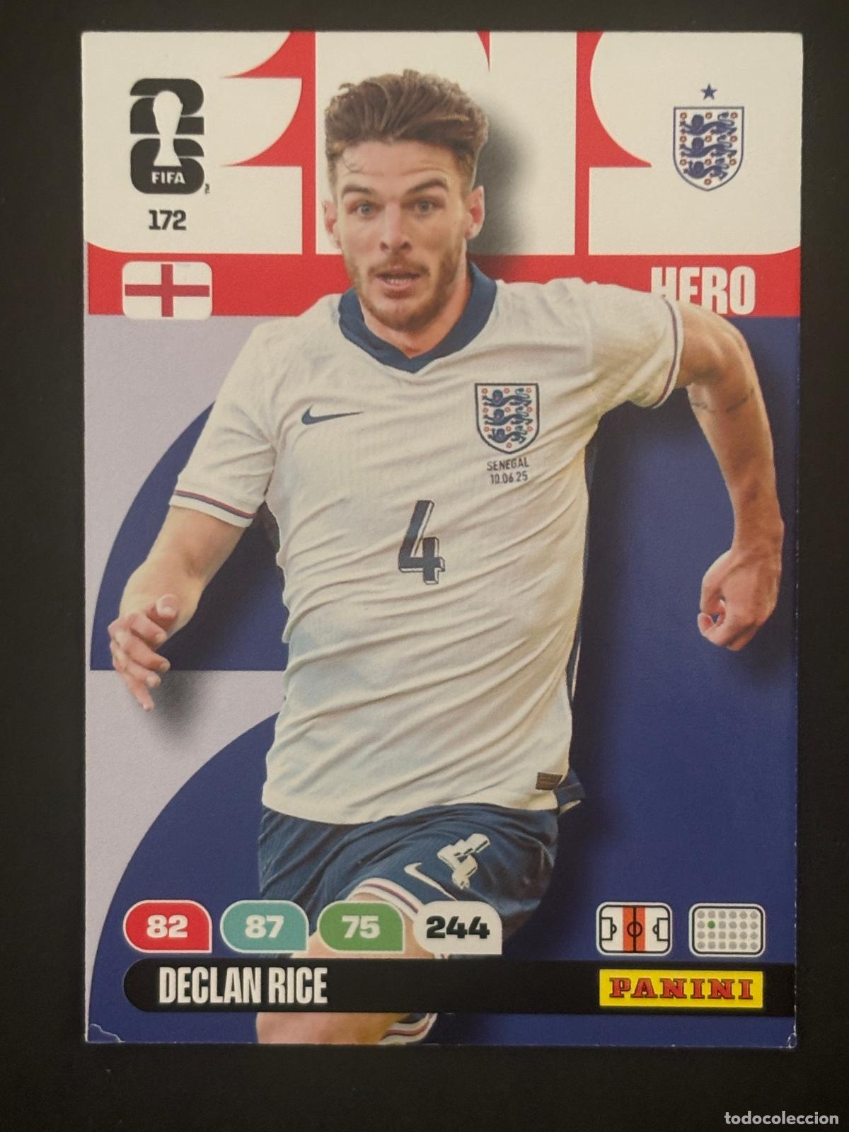 Cromos de Futebol: 172 DECLAN RICE INGLATERRA HERO ADRENALYN XL FIFA WORLD CUP MUNDIAL 2026 PANINI