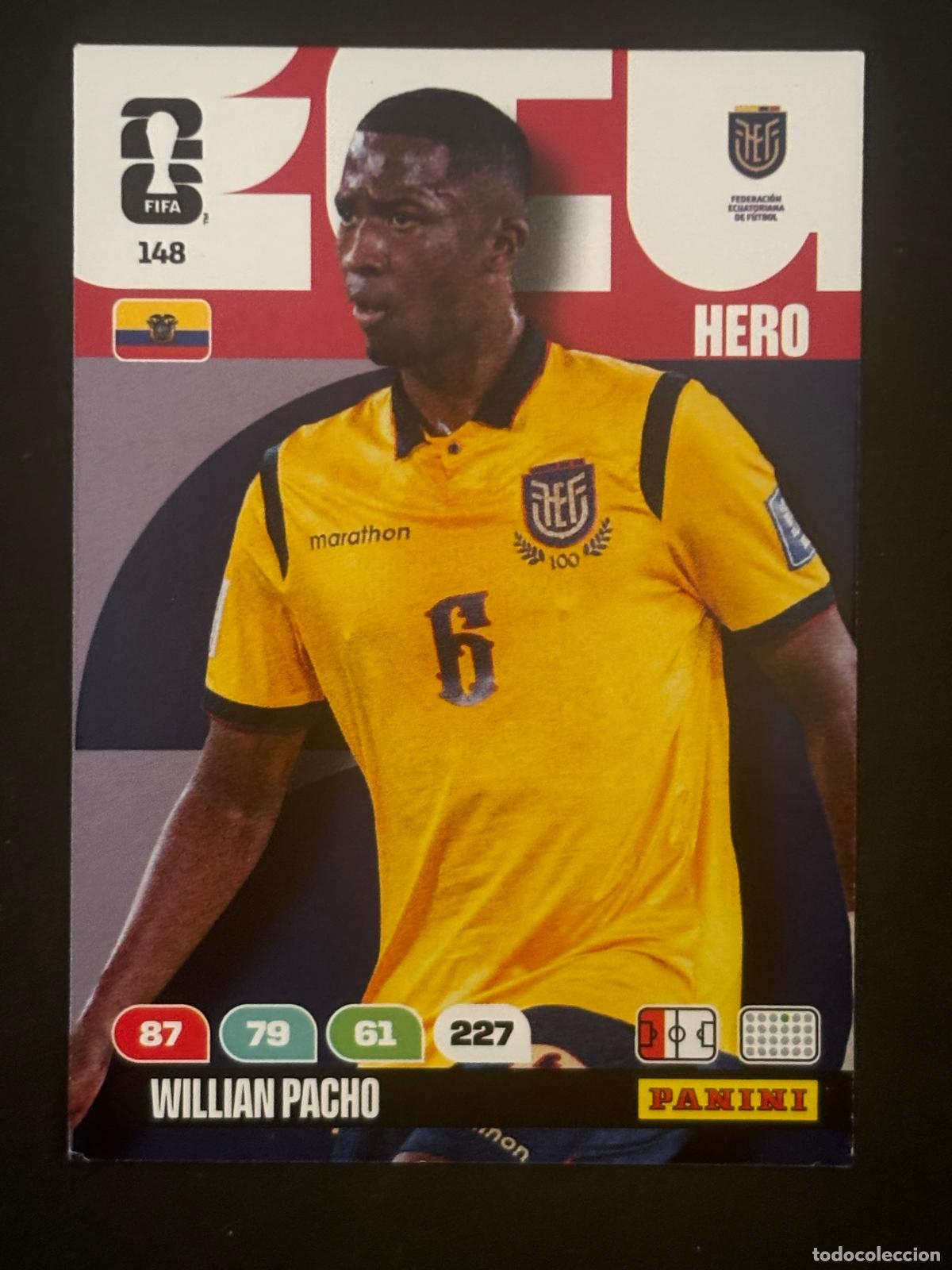 Cromos de Futebol: 148 WILLIAN PACHO ECUADOR HERO ADRENALYN XL FIFA WORLD CUP MUNDIAL 2026 PANINI