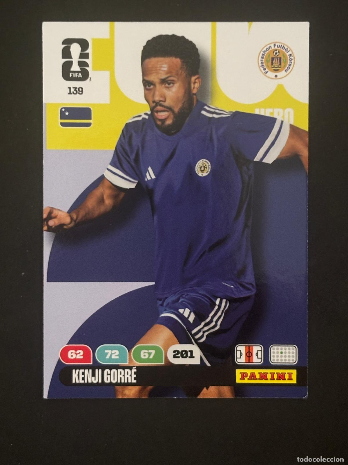 Cromos de Futebol: 139 KENJI GORR&Eacute; CURAZAO HERO ADRENALYN XL FIFA WORLD CUP MUNDIAL 2026 PANINI