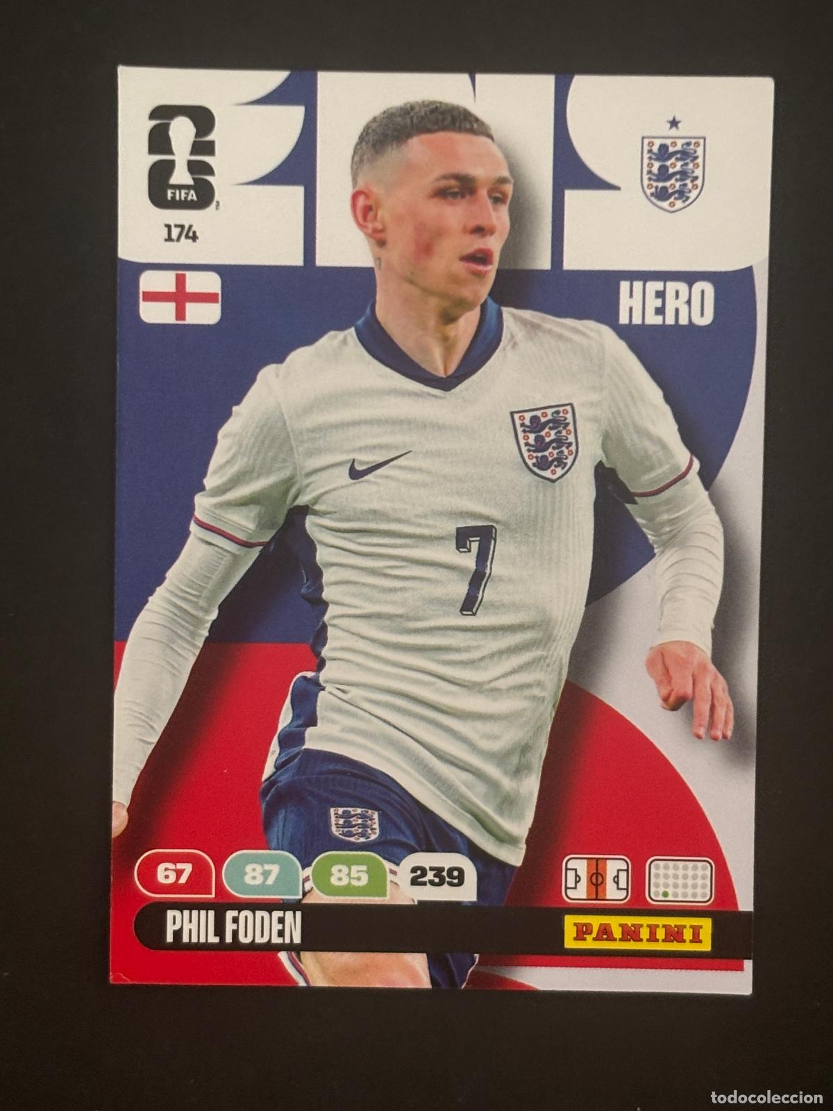 Cromos de Futebol: 174 PHIL FODEN INGLATERRA HERO ADRENALYN XL FIFA WORLD CUP MUNDIAL 2026 PANINI