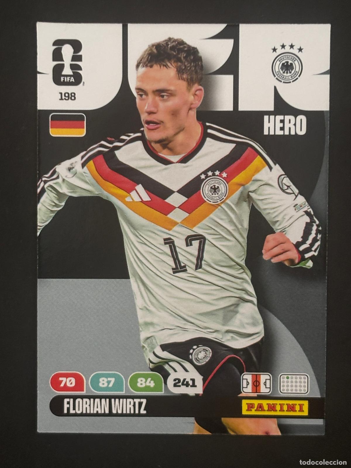 Cromos de Futebol: 198 FLORIAN WIRTZ ALEMANIA HERO ADRENALYN XL FIFA WORLD CUP MUNDIAL 2026 PANINI