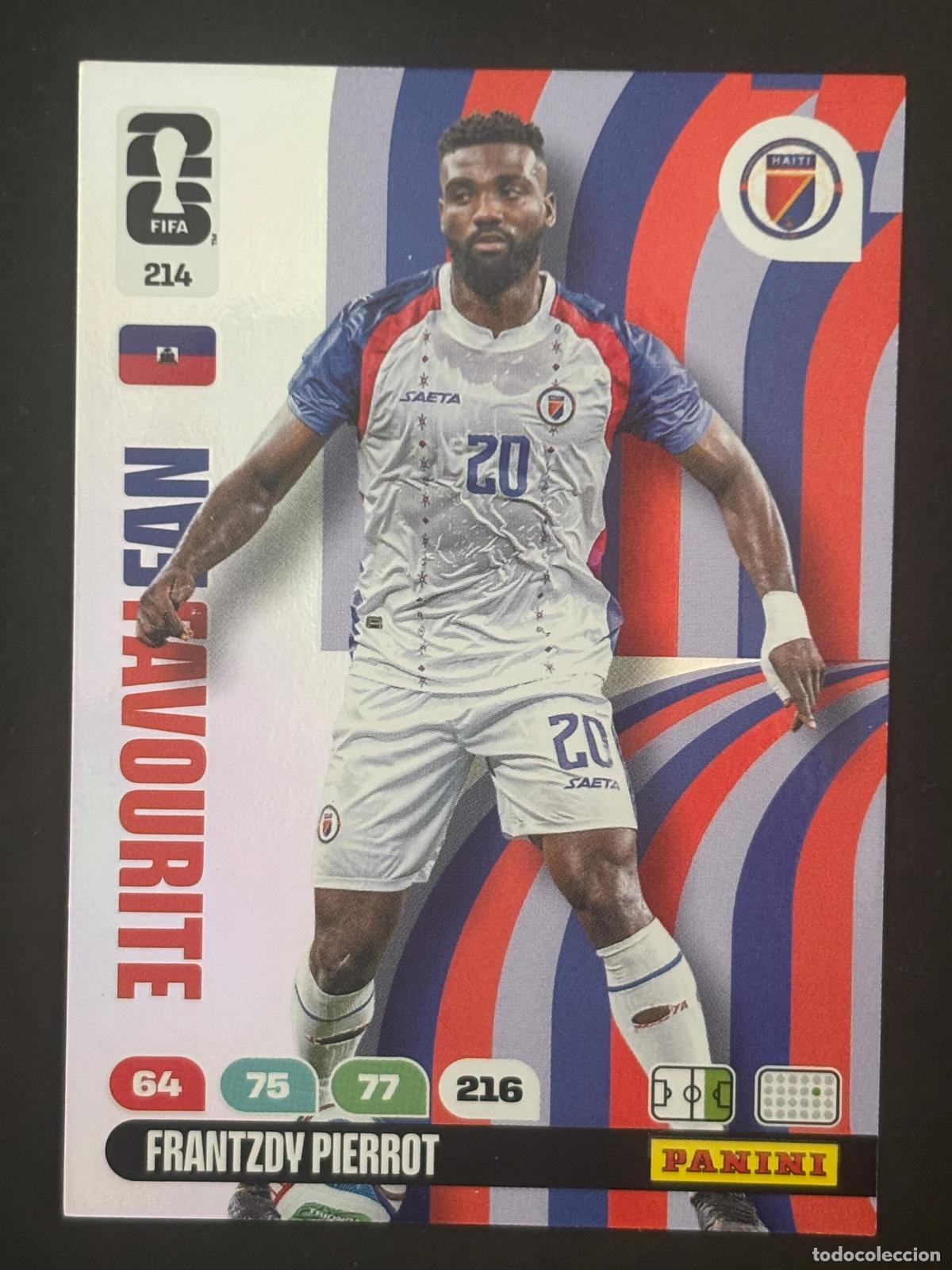 Cromos de f&uacute;tbol: 214 FRANTZDY PIERROT HAITI FAN FAVOURITE ADRENALYN XL FIFA WORLD CUP MUNDIAL 2026 PANINI