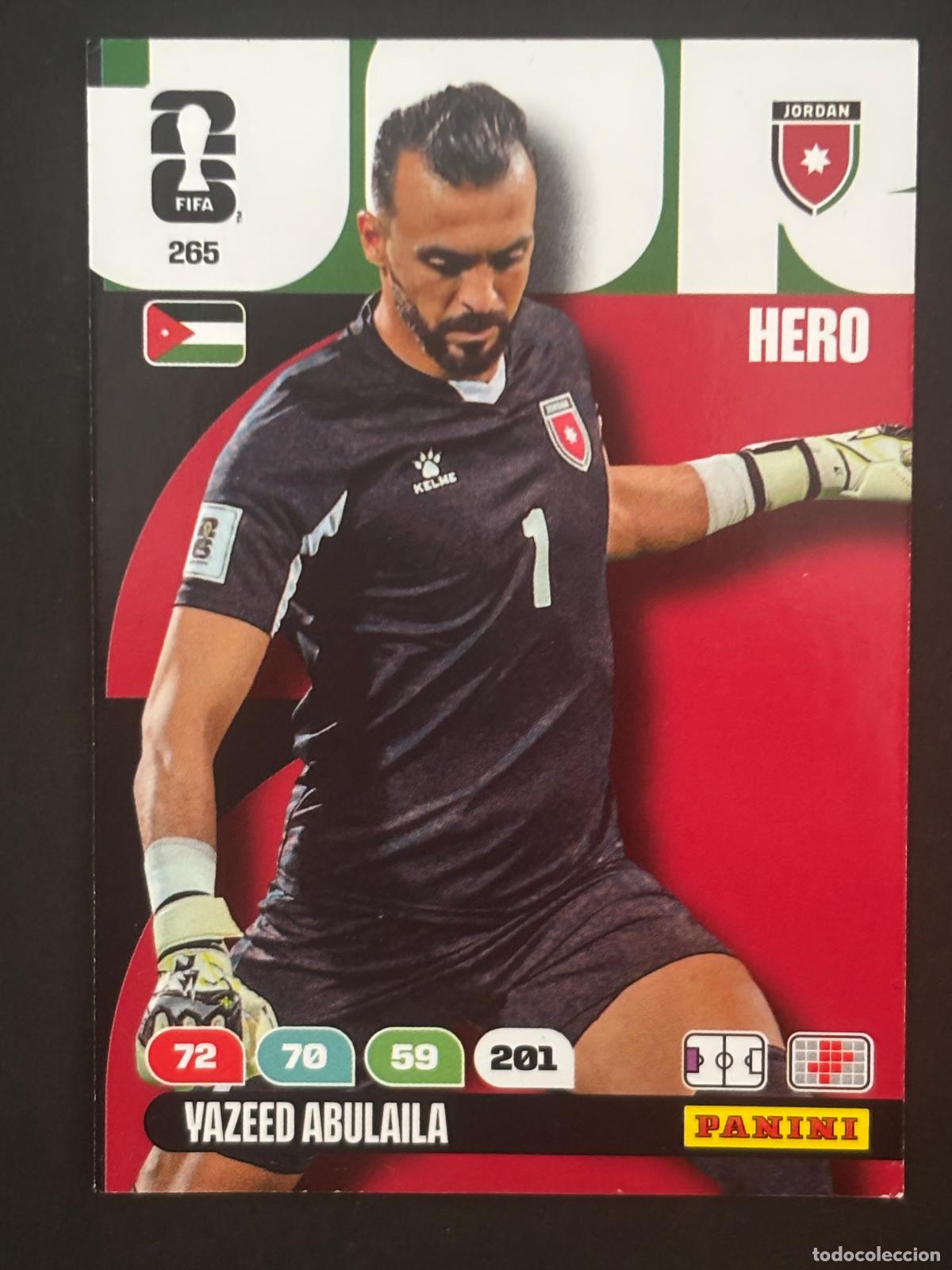 Cromos de f&uacute;tbol: 265 YAZEED ABULAILA JORDANIA HERO ADRENALYN XL FIFA WORLD CUP MUNDIAL 2026 PANINI