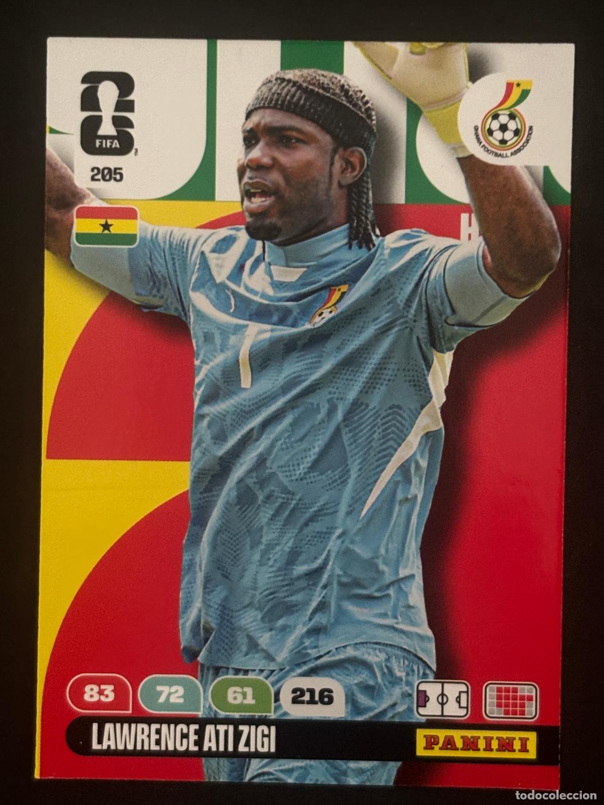 Cartes &agrave; collectionner de Football: 205 LAWRENCE ATI ZIGI GHANA HERO ADRENALYN XL FIFA WORLD CUP MUNDIAL 2026 PANINI