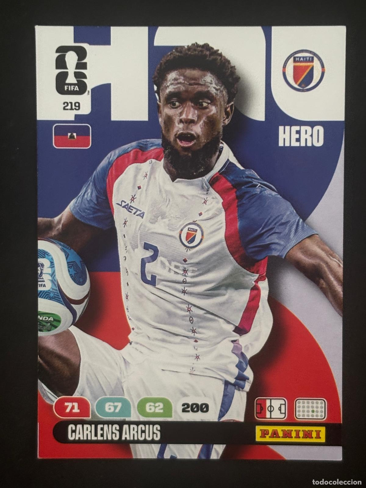 Cromos de f&uacute;tbol: 219 CARLENS ARCUS HAITI HERO ADRENALYN XL FIFA WORLD CUP MUNDIAL 2026 PANINI