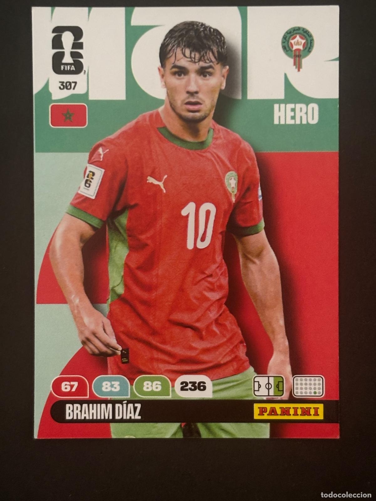 Cromos de f&uacute;tbol: 307 BRAHIM D&Iacute;AZ MARRUECOS HERO ADRENALYN XL FIFA WORLD CUP MUNDIAL 2026 PANINI